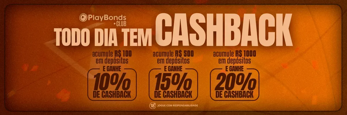 TODO DIA TEM CASHBACK!